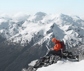 Connected on mountain